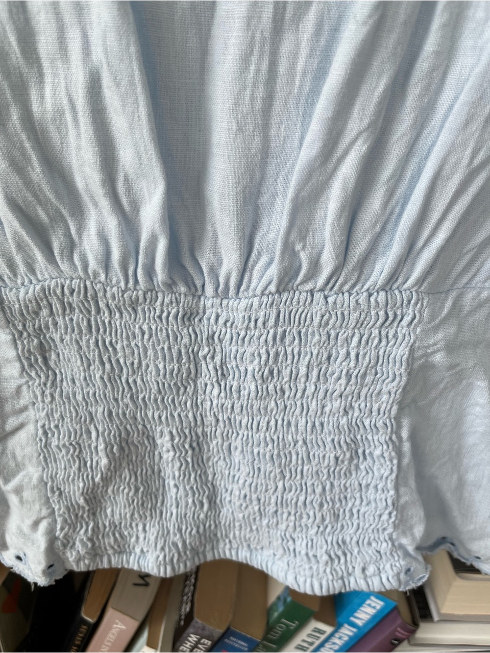 A New Day XL Linen & Cotton Cropped Top - Picture 3 of 8